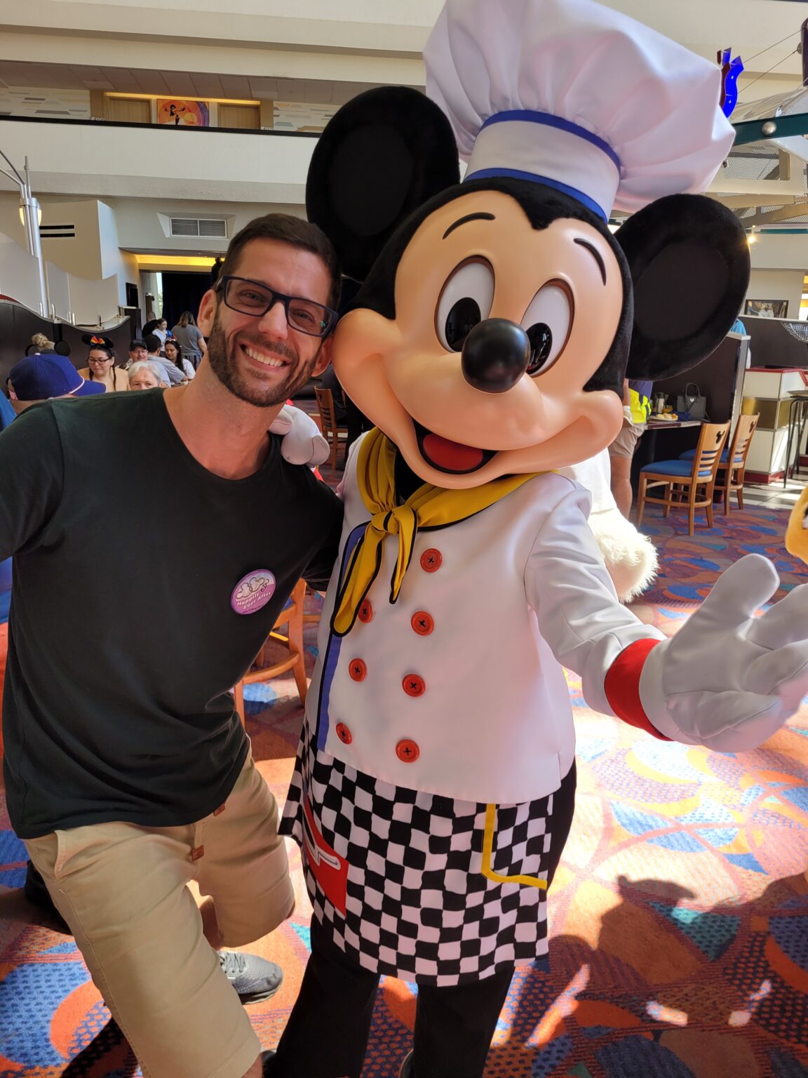 Foto com o Chef Mickey's