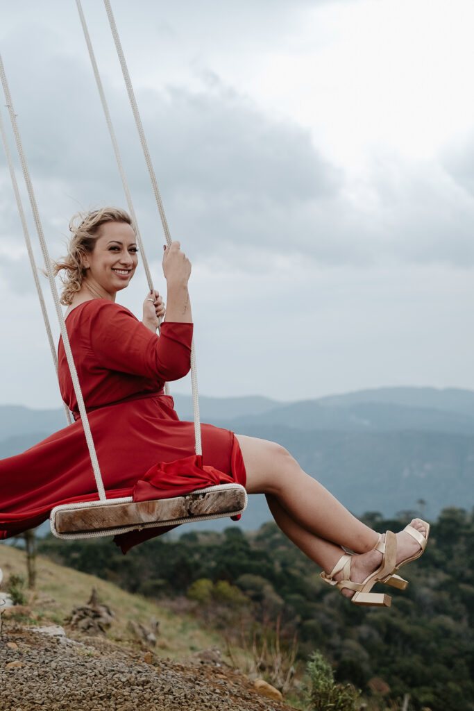 Balanço infinito no Morro do Parapente em Urubici