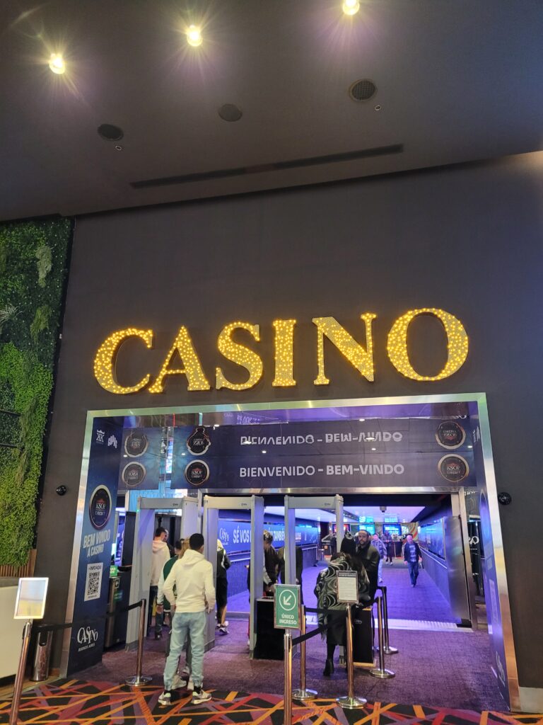 Entrada do Casino em Buenos Aires