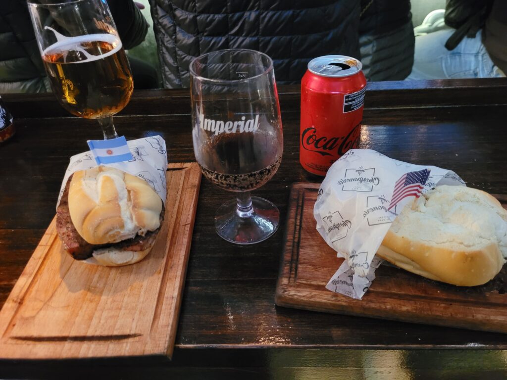 Choripan no Mercado San Telmo Buenos Aires