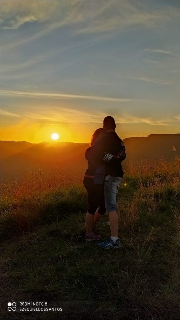 Pôr do sol em Praia Grande