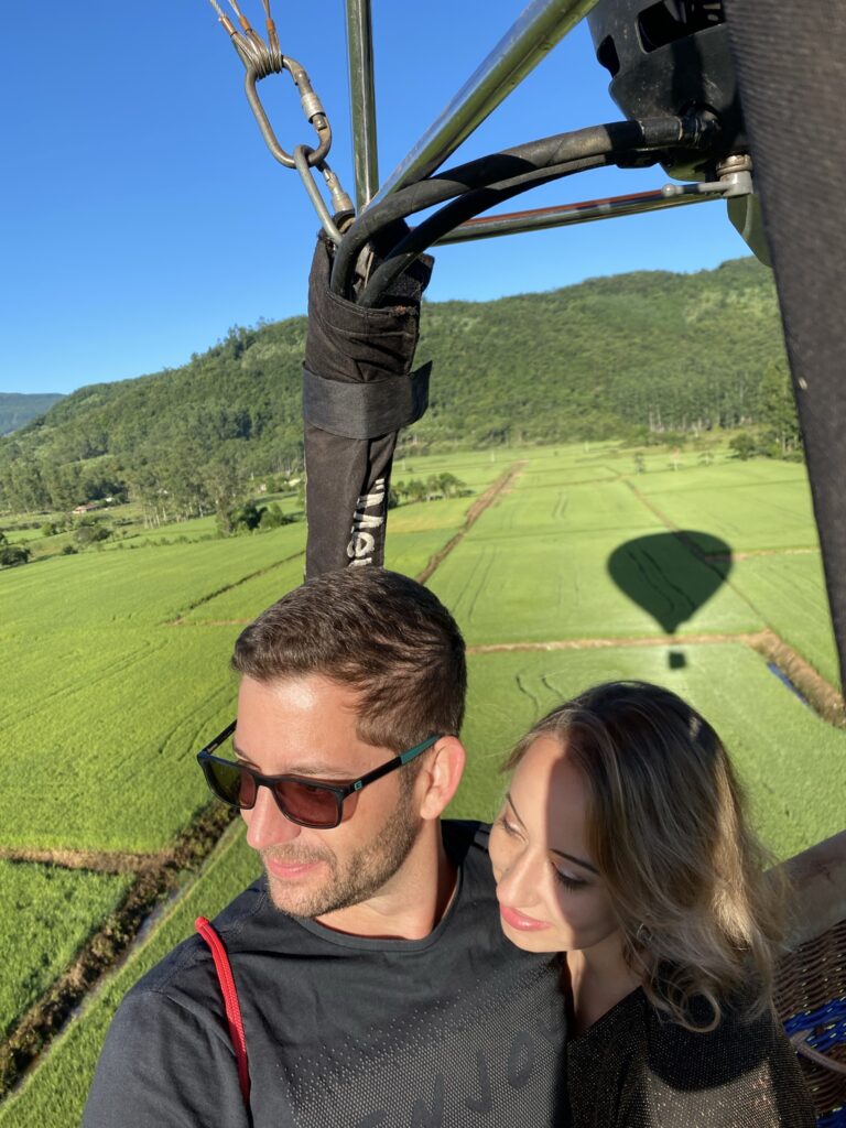 Voo de balão em Praia Grande