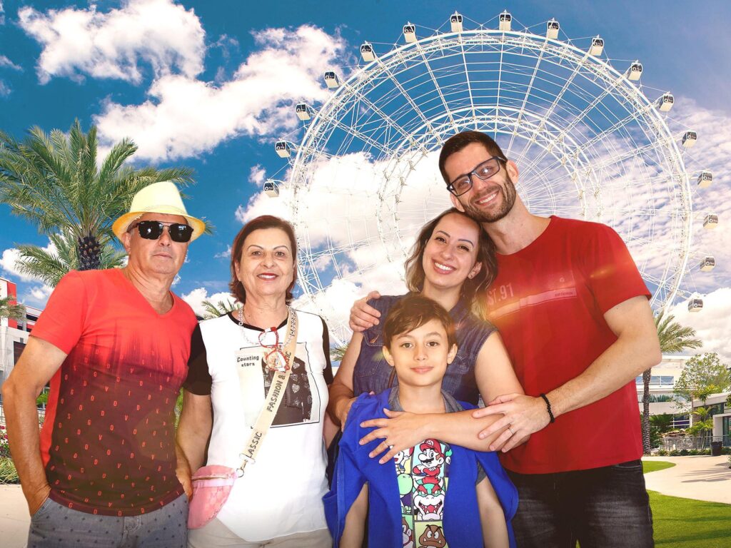 Família no Icon Park Orlando