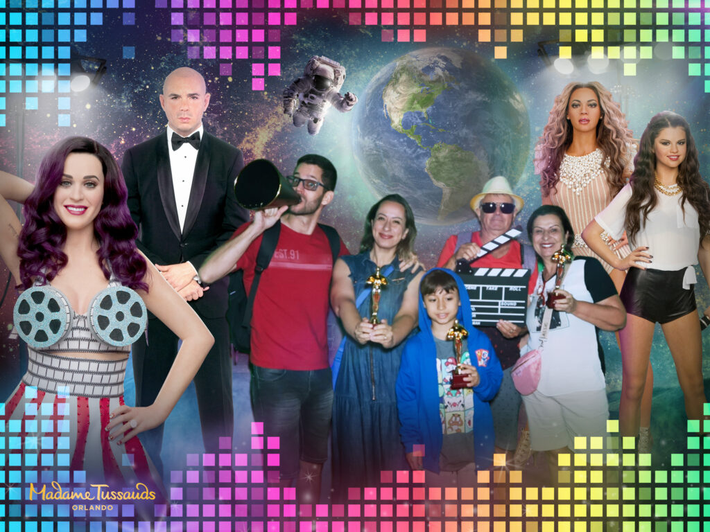 Família no Museu Madame Tussauds Orlando