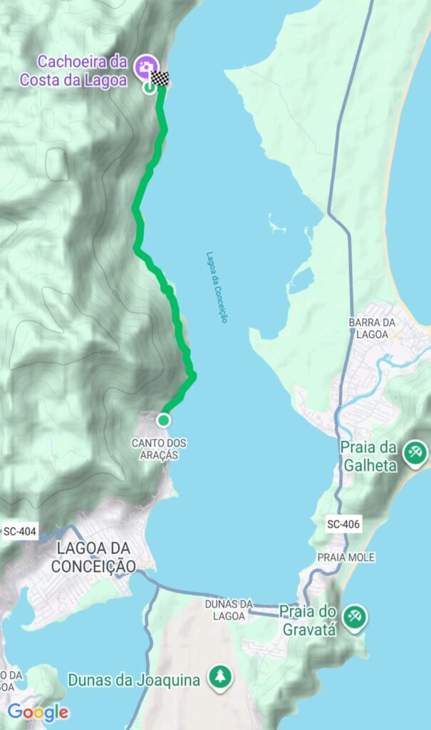 Percurso Trilha Costa da Lagoa