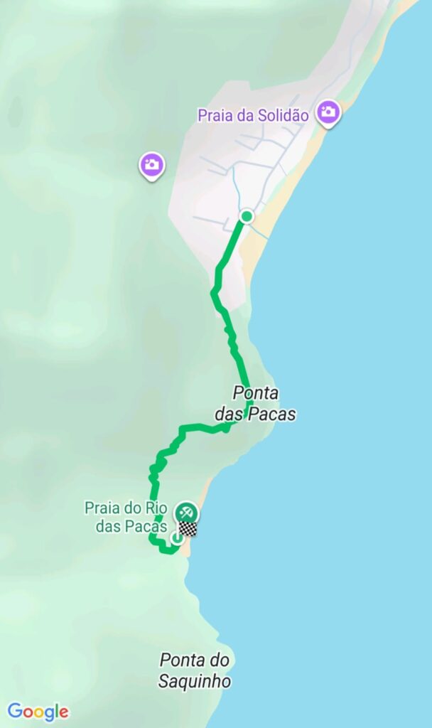 Percurso Trilha do Saquinho