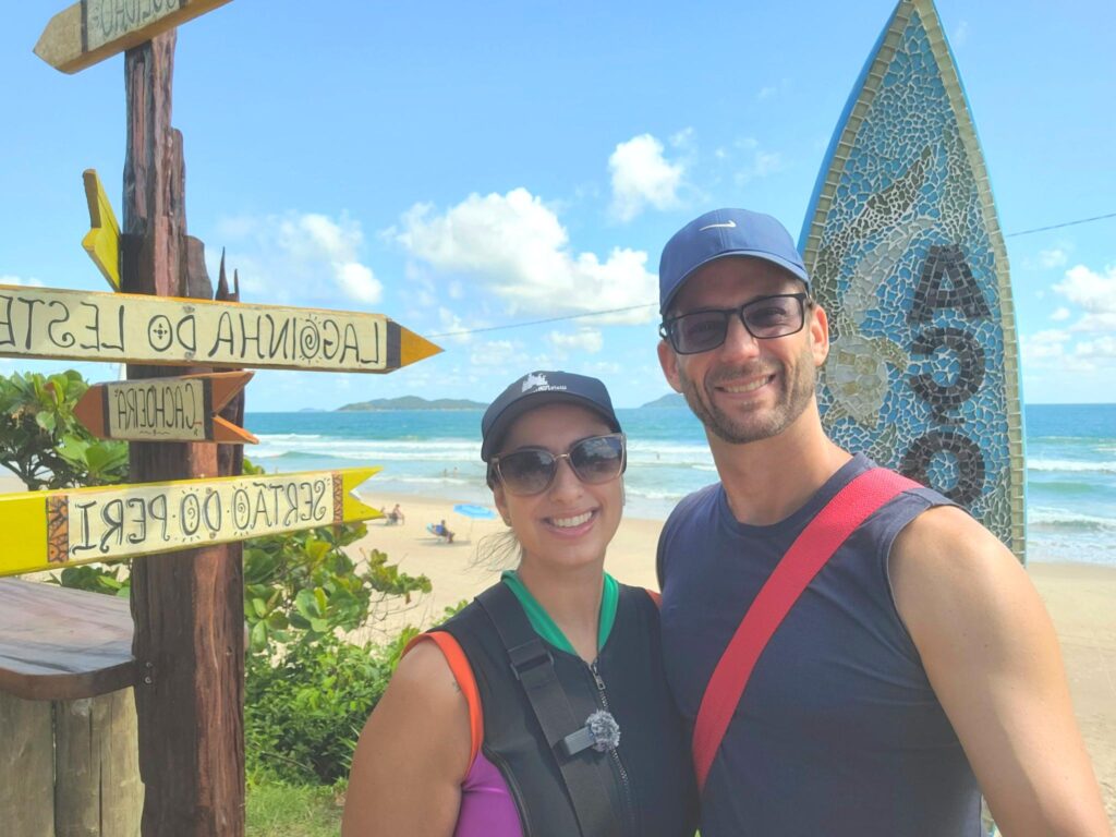 Casal na Praia dos Açores