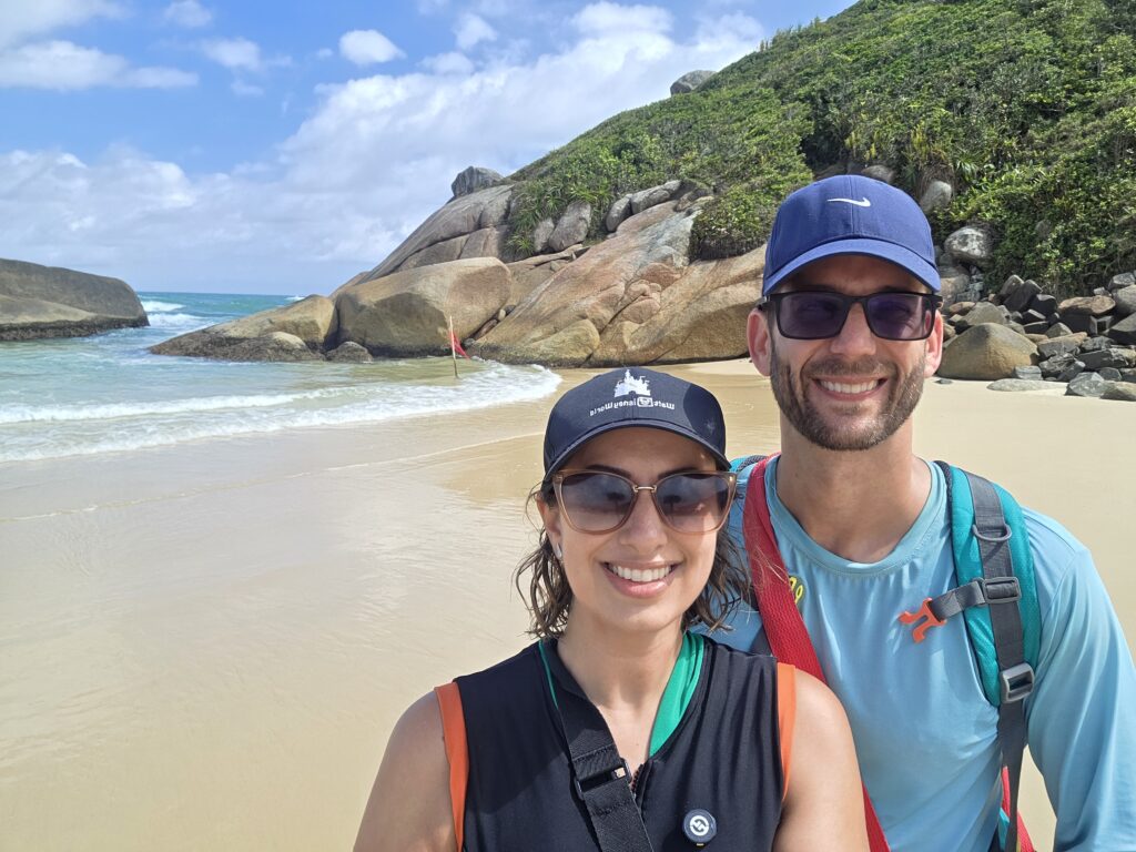 Casal na Praia Brava Florianópolis