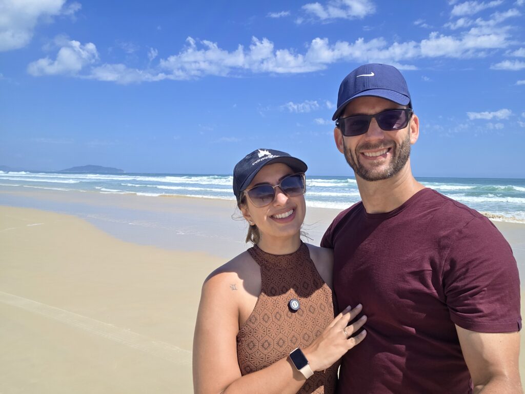 Casal na Praia do Moçambique