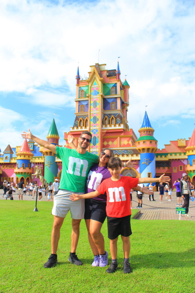 Família em frente ao Beto Carrero