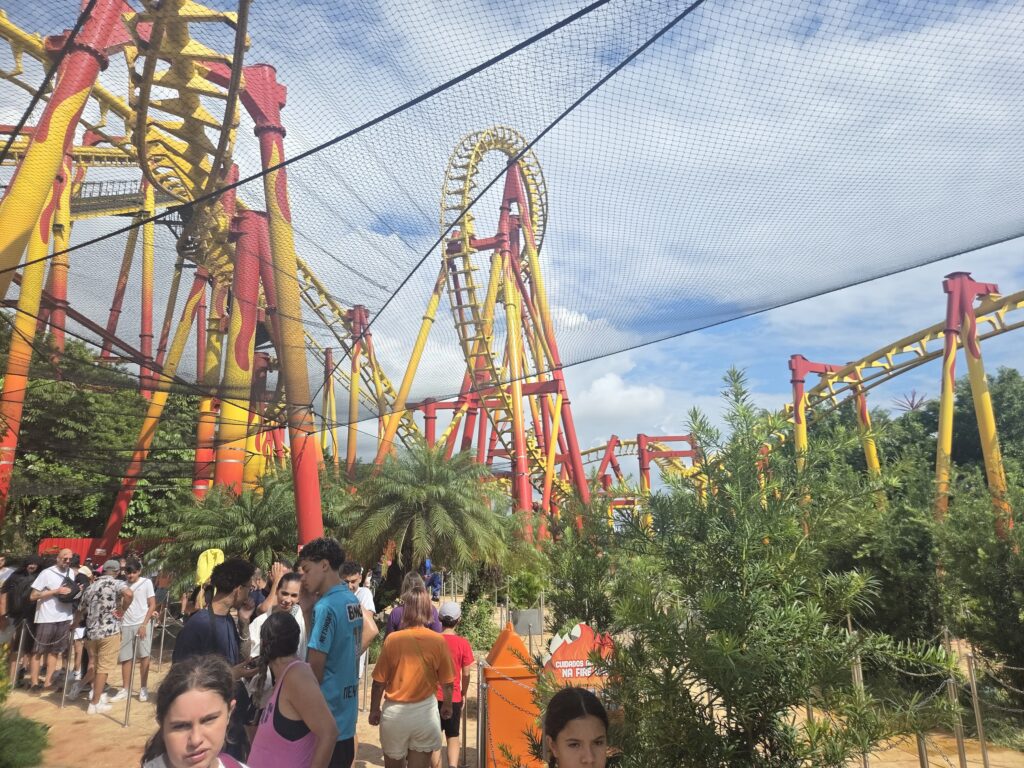 Montanha russa Firewhip Beto Carrero