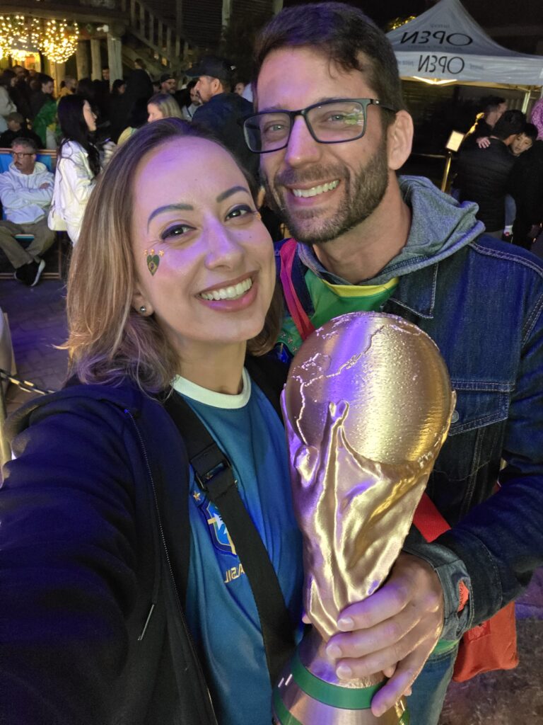 Jogo da Copa do Mundo no Jurerê Open