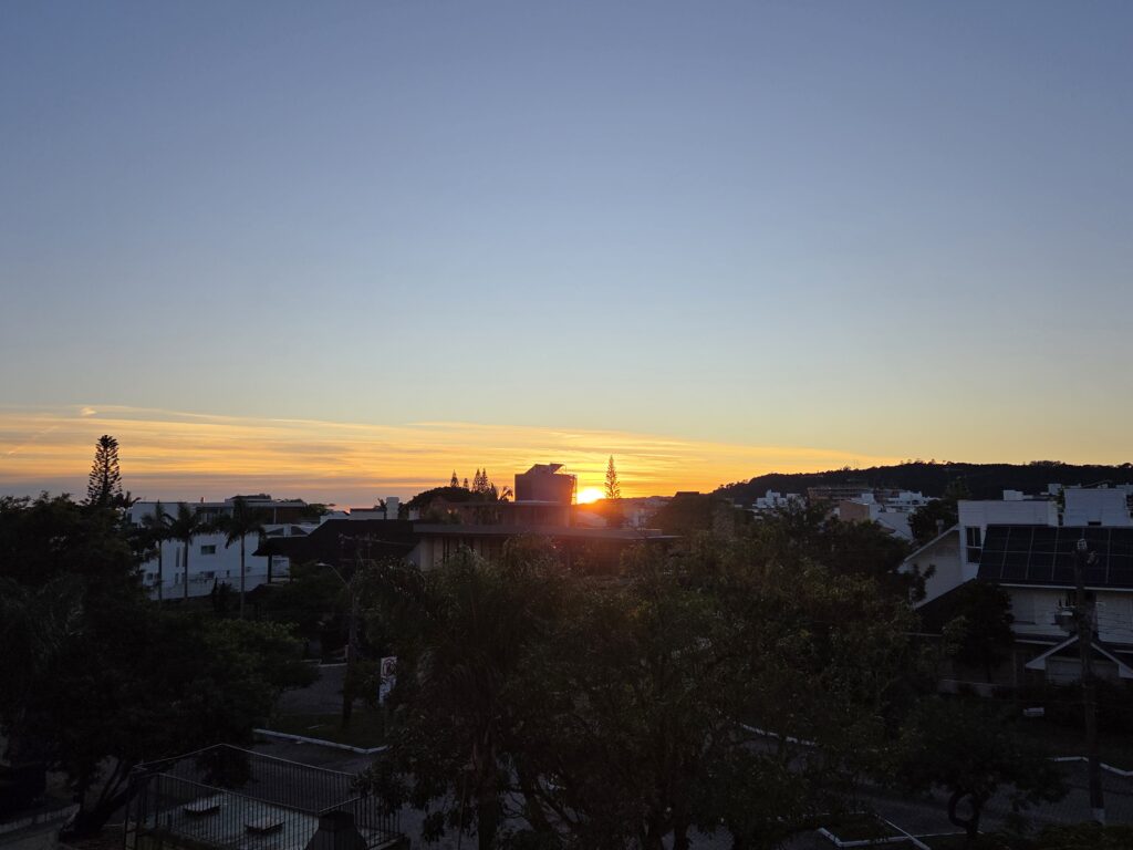Nascer do sol em Jurerê
