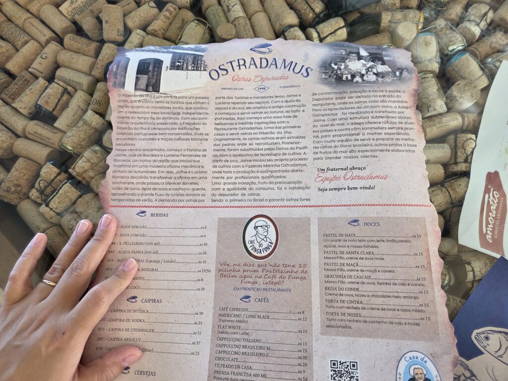 Cardápio Restaurante Ostradamus